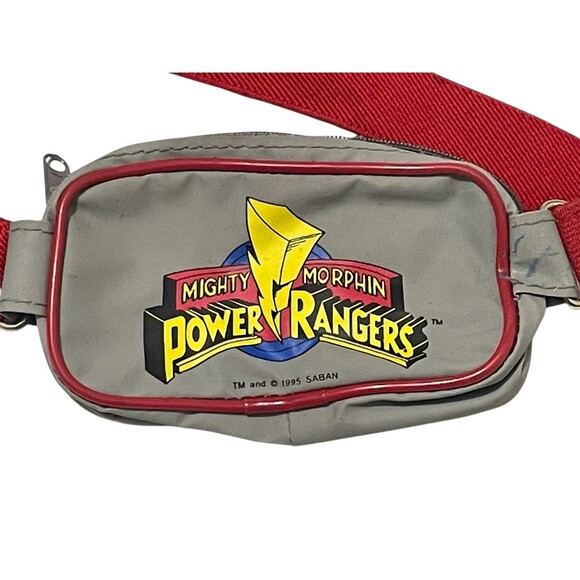 VTG 1995 SABAN Mighty Morphin Power Rangers Coin Purse Fanny Pack Belt Bag - Picture 1 of 5